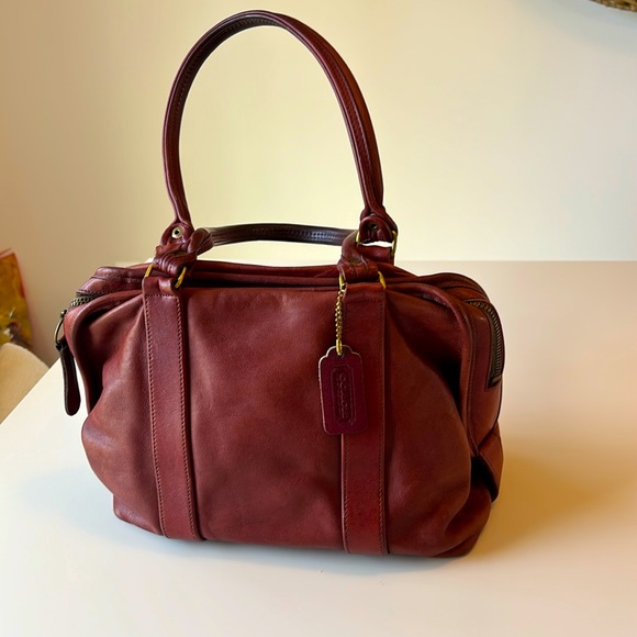 Coach Handbags - Coach | #4055 Rust/Wine Soft Satchel 80s/90s